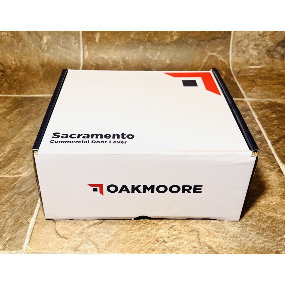 OAKMOORE Heavy Duty Commercial Passage Door Lever, Grade 2, Satin Nickel Finish - Picture 8 of 9